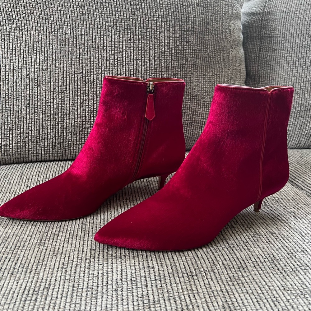 Aquazzura Vibrant Red Heeled Boots